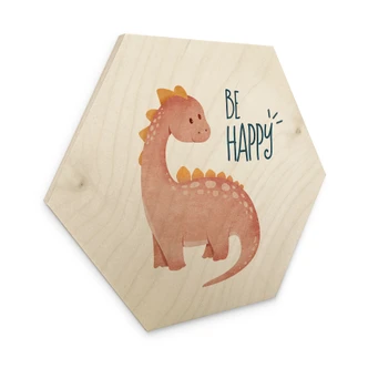 Hexagon Hout Dino Be Happy - Brachiosaurus - Tunaboylu 