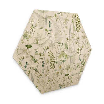 Hexagone - Bois Herbes et fleurs sauvages - UN Designs 