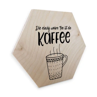 Hexagon - Holz Birke-Furnier Die einzig wahre Fee 