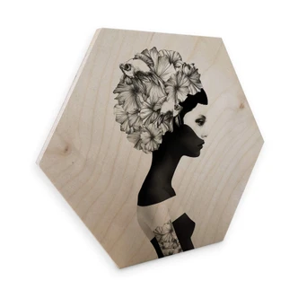 Hexagon - Holz Birke-Furnier Ireland - Marianna 
