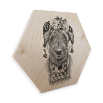 Hexagon - Wood Birch Veneer Kools - Suusi Kahlo 