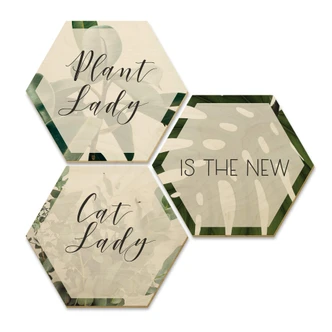 Hexagon hout - Plant Lady 