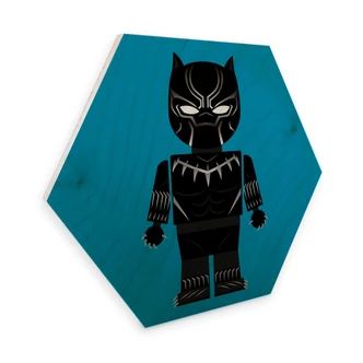 Hexagon - Holz Birke-Furnier Gomes - Black Panther Spielzeug 