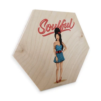 Hexagon - Holz Birke-Furnier Tohmé - Amy 