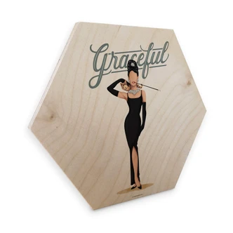 Hexagon - Holz Birke-Furnier Tohmé - Audrey 