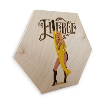 Hexagon - Holz Birke-Furnier Tohmé - Hommage an Beyoncé 