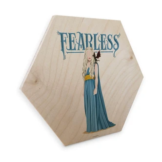 Hexagon - Holz Birke-Furnier Tohmé - Mutter der Drachen 