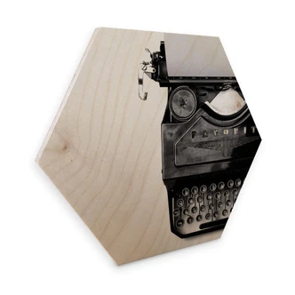 Hexagon Hout - Typewriter 