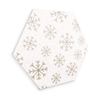 Hexagon - Alu-Dibond birketræfinér og snefnug Hexagon - Alu-Dibond birketræfinér og snefnug