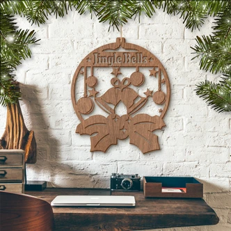 Hout – Jingle Bells – mahonie 