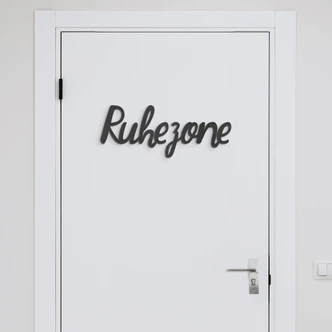3D MDF Schriftzug Ruhezone 