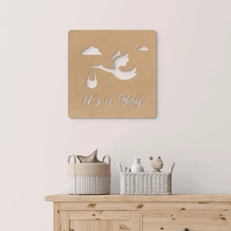 MDF Decoratie Baby - It's a Boy 