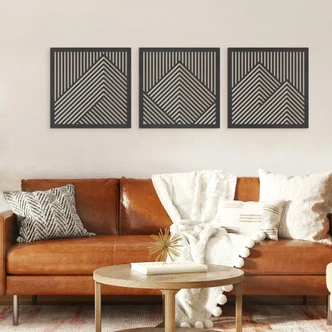 MDF Decoratie Bergen (3-delig) 