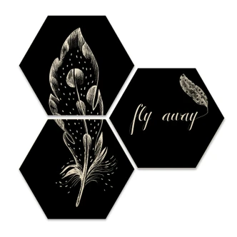 Hexagon hout - Kvilis - Fly Away 