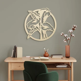 Holzdeko Calla Blume - Pappel 