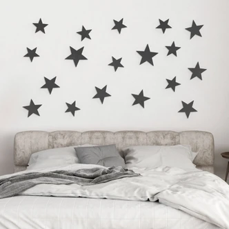 3D ster decoratieset - MDF decoratie voor kinderkamer | slaapkamer 