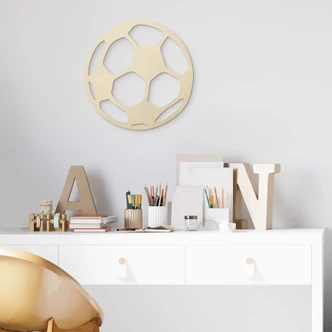 Wanddecoratie Populierenhout Voetbal 