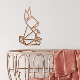 Trækunst Mahogni - Hare - Origami 