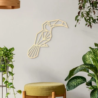 Hout – Origami Toekan – populierenhout 