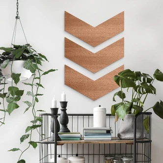 Houten Decoratie - Richtingspijl - set van 3 