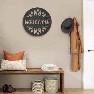 MDF Decoration Welcome Sunflower MDF Decoration Welcome Sunflower
