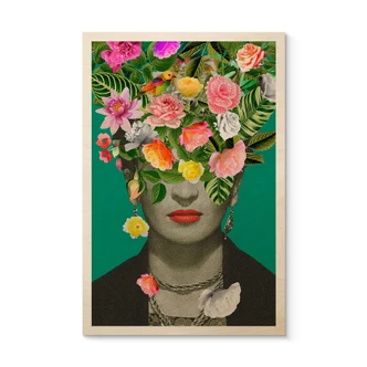 Holzbild Frida Floral - Frida Floral Studio 