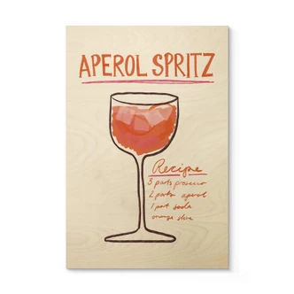Holzbild Cocktail Fritsch - Aperol Spritz 