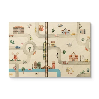 Kinderzimmer Holzbild Oliver Robins - Spielstraße 