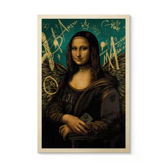 Holzbild Mona Lisa - modern 