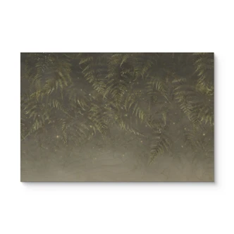 Cuadro de madera helecho en el bosque nuboso en verde - Ms Tiff 