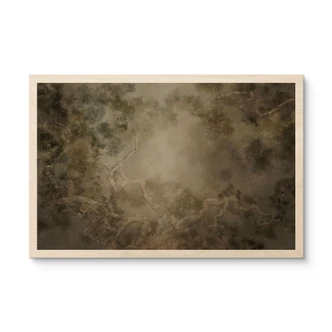 Houten Wanddecoratie met uitzicht in de boomtoppen - Ms Tiff 