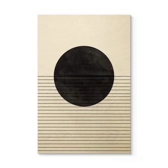 Houten Poster Miuus Studio - Abstracte Cirkel & Strepen 