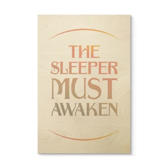 Tableau sur bois Citation de Film Dune - The Sleeper must awaken 
