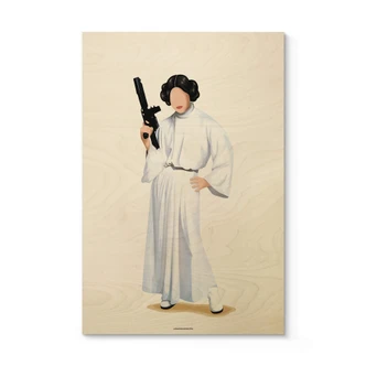 Plakat drewniany Tohmé - Leia 