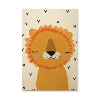 Holzbild Treechild - Kleiner Löwe 