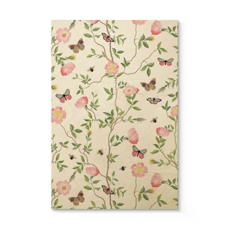 Holzbild Rosa Christrosen im Frühling - UN Designs 