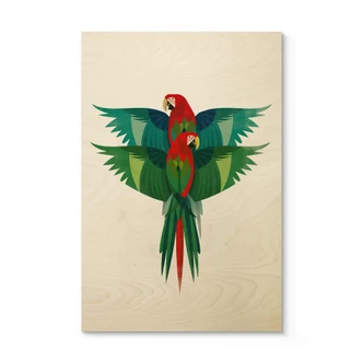 Holzbild Braun - Ara 