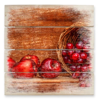 Holzbild Perfoncio - Rote Früchte - 40x41,5 cm Holzbild Perfoncio - Rote Früchte - 40x41,5 cm