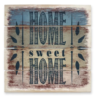 Houten Wanddecoratie Home Sweet Home 1 