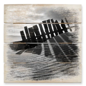 Holzbild Strandlandschaft - 40x41,5 cm Holzbild Strandlandschaft - 40x41,5 cm