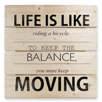 Houten Wanddecoratie Life is Like... 