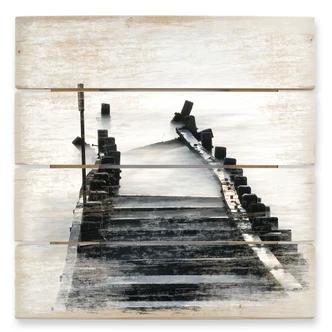Holzbild Way to nowhere - 40x41,5 cm 