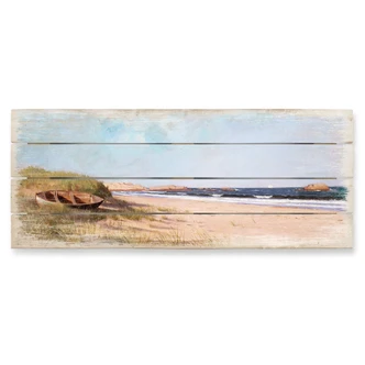 Silva Trätavla - På stranden - Panorama 