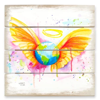 Cuadro de madera Buttafly - Angel - 40x41,5 cm 