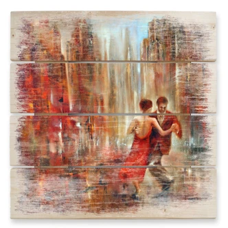 Holzbild Schmucker - Tango - 40x41,5 cm 