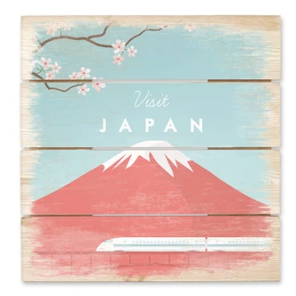 Holzbild Rivers - Japan - 40x41,5 cm Holzbild Rivers - Japan - 40x41,5 cm