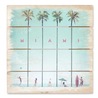 Holzbild Rivers - Miami - 40x41,5 cm Holzbild Rivers - Miami - 40x41,5 cm
