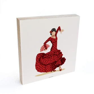 Houten Decoratieblok Tohmé - Flamenco 