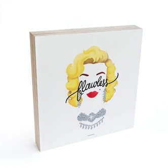 Houten Decoratieblok Tohmé - Flawless Marilyn 