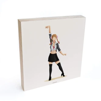 Wood Print to put up - Tohmé - Britney - 15x15 cm 